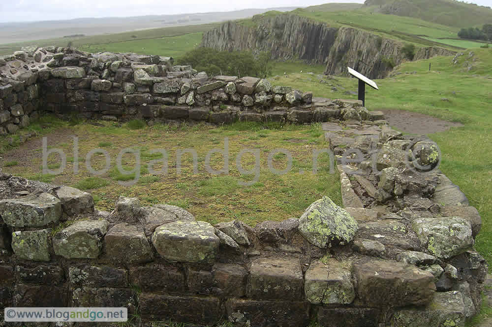 Turret 45a atop Walltown Crags